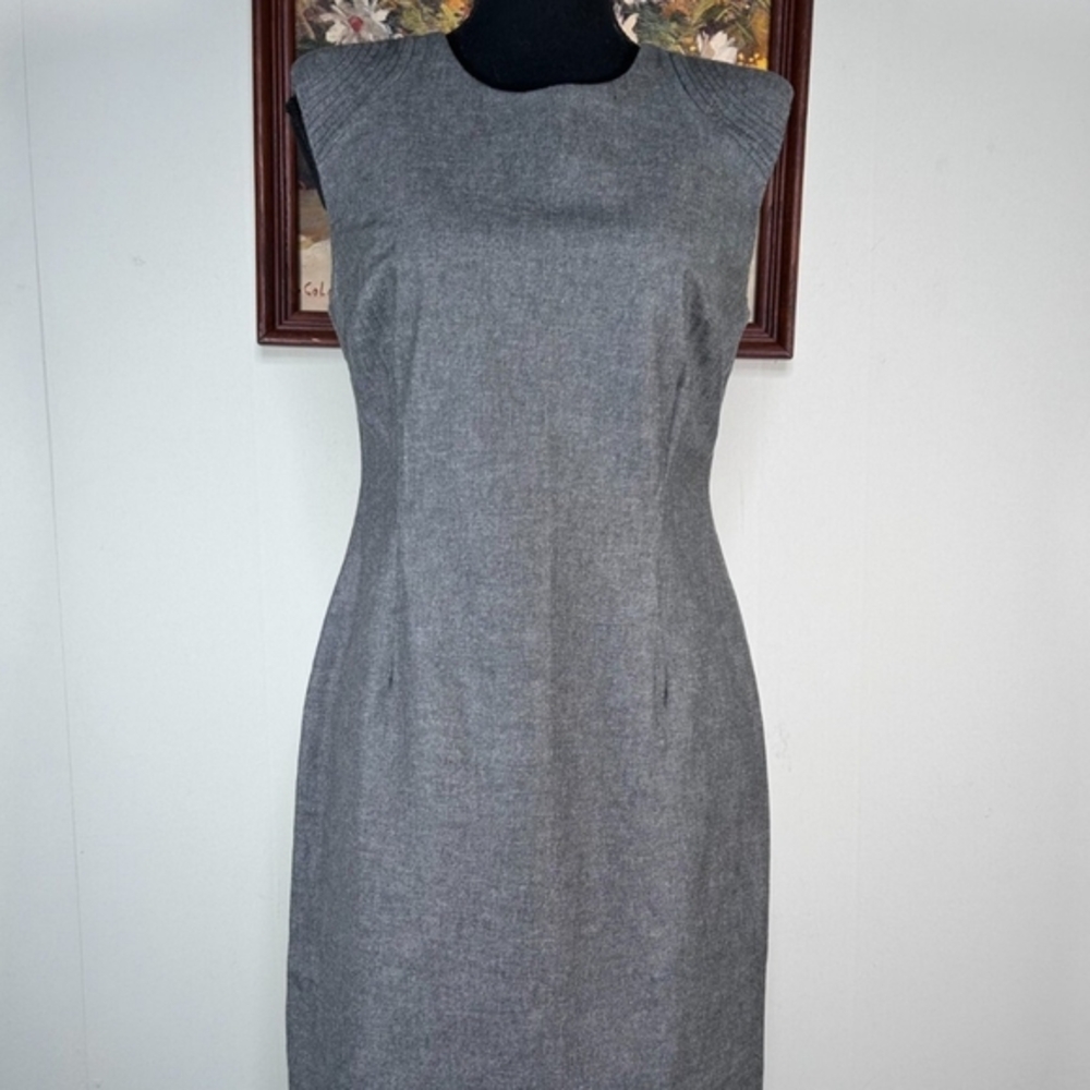 Banana Republic‎ Charcoal Cap Sleeve Midi Dress Size 10